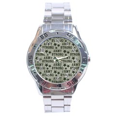Army Stong Military Stainless Steel Analogue Watch by McCallaCoultureArmyShop