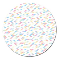 Texture Background Pastel Box Magnet 5  (round)
