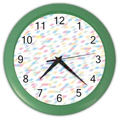 Texture Background Pastel Box Color Wall Clock by HermanTelo