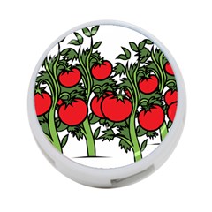 Tomato Garden Vine Plants Red 4-port Usb Hub (one Side) by HermanTelo