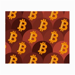 Cryptocurrency Bitcoin Digital Small Glasses Cloth (2 Sides) by HermanTelo