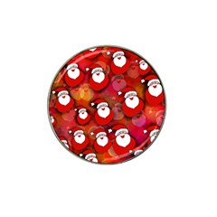 Santa Clause Hat Clip Ball Marker (10 Pack) by HermanTelo