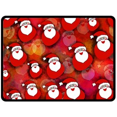 Santa Clause Double Sided Fleece Blanket (large)  by HermanTelo