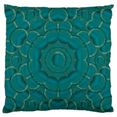 Over The Calm Sea Is The Most Beautiful Star Large Flano Cushion Case (two Sides) by pepitasart