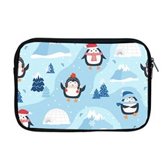 Christmas Seamless Pattern With Penguin Apple Macbook Pro 17  Zipper Case