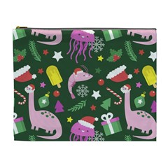 Colorful Funny Christmas Pattern Cosmetic Bag (xl)