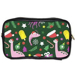 Colorful Funny Christmas Pattern Toiletries Bag (two Sides)