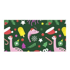 Colorful Funny Christmas Pattern Satin Wrap
