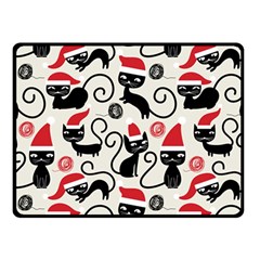 Cute Christmas Seamless Pattern Vector Fleece Blanket (small)