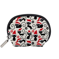 Cute Christmas Seamless Pattern Vector Accessory Pouch (small)