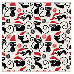 Cute Christmas Seamless Pattern Vector Large Satin Scarf (square)