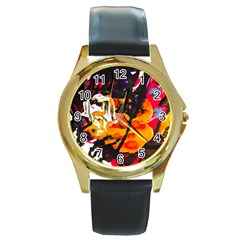 Consolation Before Battle 1 1 Round Gold Metal Watch by bestdesignintheworld