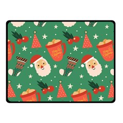 Colorful Funny Christmas Pattern Double Sided Fleece Blanket (small)  by Vaneshart