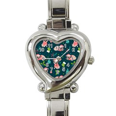 Pattern Christmas Funny Heart Italian Charm Watch