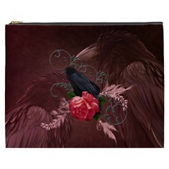 Wonderful Crow Cosmetic Bag (xxxl) by FantasyWorld7