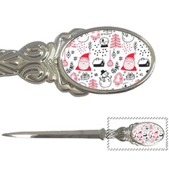 Christmas Themed Seamless Pattern Letter Opener