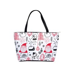 Christmas Themed Seamless Pattern Classic Shoulder Handbag by Vaneshart