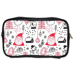 Christmas Themed Seamless Pattern Toiletries Bag (one Side)