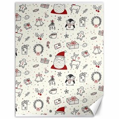 Cute Christmas Doodles Seamless Pattern Canvas 12  x 16 