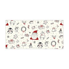 Cute Christmas Doodles Seamless Pattern Yoga Headband