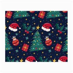 Colorful Funny Christmas Pattern Small Glasses Cloth