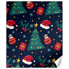 Colorful Funny Christmas Pattern Canvas 20  x 24 