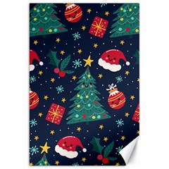 Colorful Funny Christmas Pattern Canvas 20  x 30 