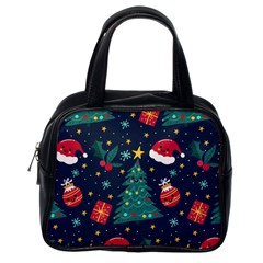 Colorful Funny Christmas Pattern Classic Handbag (One Side)