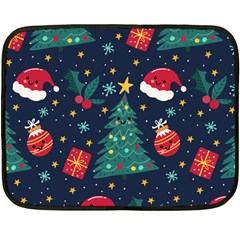 Colorful Funny Christmas Pattern Fleece Blanket (Mini)