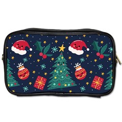 Colorful Funny Christmas Pattern Toiletries Bag (two Sides)