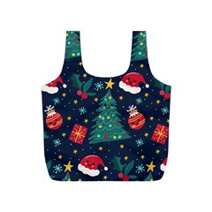 Colorful Funny Christmas Pattern Full Print Recycle Bag (s)