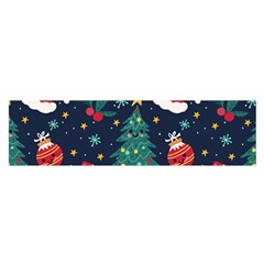 Colorful Funny Christmas Pattern Satin Scarf (Oblong)