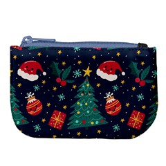 Colorful Funny Christmas Pattern Large Coin Purse