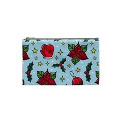 Colorful Funny Christmas Pattern Cosmetic Bag (small) by Vaneshart