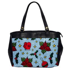 Colorful Funny Christmas Pattern Oversize Office Handbag by Vaneshart