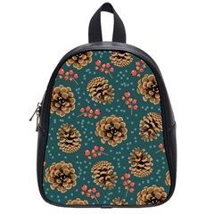 Christmas Seamless Pattern School Bag (small) by Vaneshart