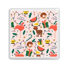 Colorful Funny Christmas Pattern Memory Card Reader (square)