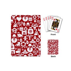 Christmas Seamless Pattern Icons Playing Cards Single Design (mini) by Vaneshart