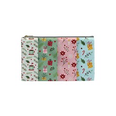 Flat Christmas Pattern Collection Cosmetic Bag (small) by Vaneshart