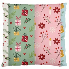 Flat Christmas Pattern Collection Large Cushion Case (two Sides)