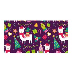 Colorful Funny Christmas Pattern Satin Wrap by Vaneshart