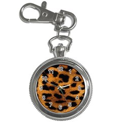 Leopard Skin Pattern Background Key Chain Watches by Vaneshart