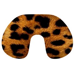 Leopard Skin Pattern Background Travel Neck Pillow