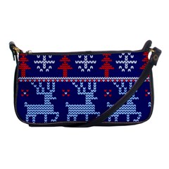 Knitted Christmas Pattern Shoulder Clutch Bag