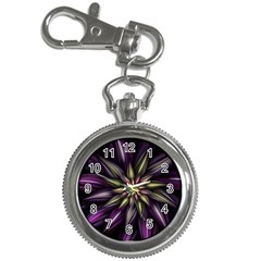 Fractal Flower Floral Abstract Key Chain Watches by HermanTelo