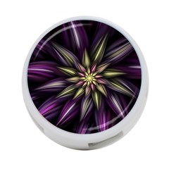 Fractal Flower Floral Abstract 4-port Usb Hub (one Side) by HermanTelo