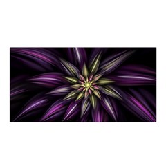 Fractal Flower Floral Abstract Satin Wrap