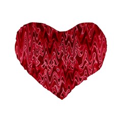Background Abstract Surface Red Standard 16  Premium Heart Shape Cushions