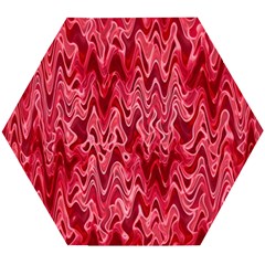 Background Abstract Surface Red Wooden Puzzle Hexagon by HermanTelo