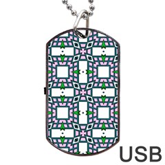 Illustrations Texture Modern Dog Tag Usb Flash (one Side) by HermanTelo